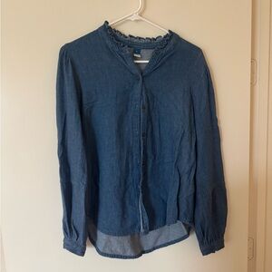 Denim Button Down Blouse from Old Navy